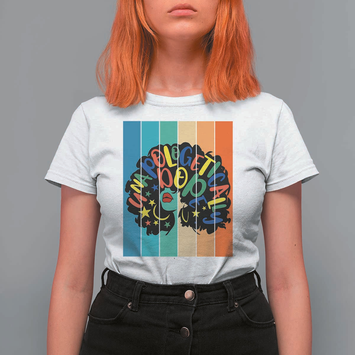 Black Girl Magic Pride T Shirt For Women Unapologetically Dope Retro Sunset - Wonder Print Shop