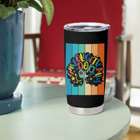 Black Girl Magic Pride Tumbler Cup Unapologetically Dope Retro Sunset - Wonder Print Shop