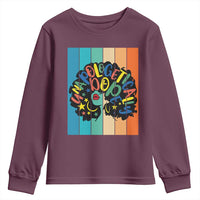Black Girl Magic Pride Youth Sweatshirt Unapologetically Dope Retro Sunset - Wonder Print Shop