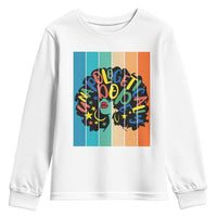 Black Girl Magic Pride Youth Sweatshirt Unapologetically Dope Retro Sunset - Wonder Print Shop
