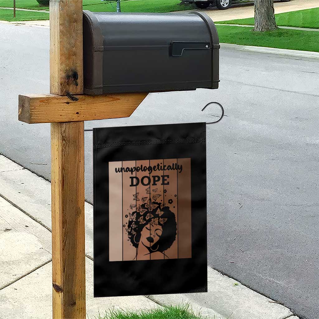 Inspirational Black Women Gift Garden Flag Unapologetically Dope - Wonder Print Shop
