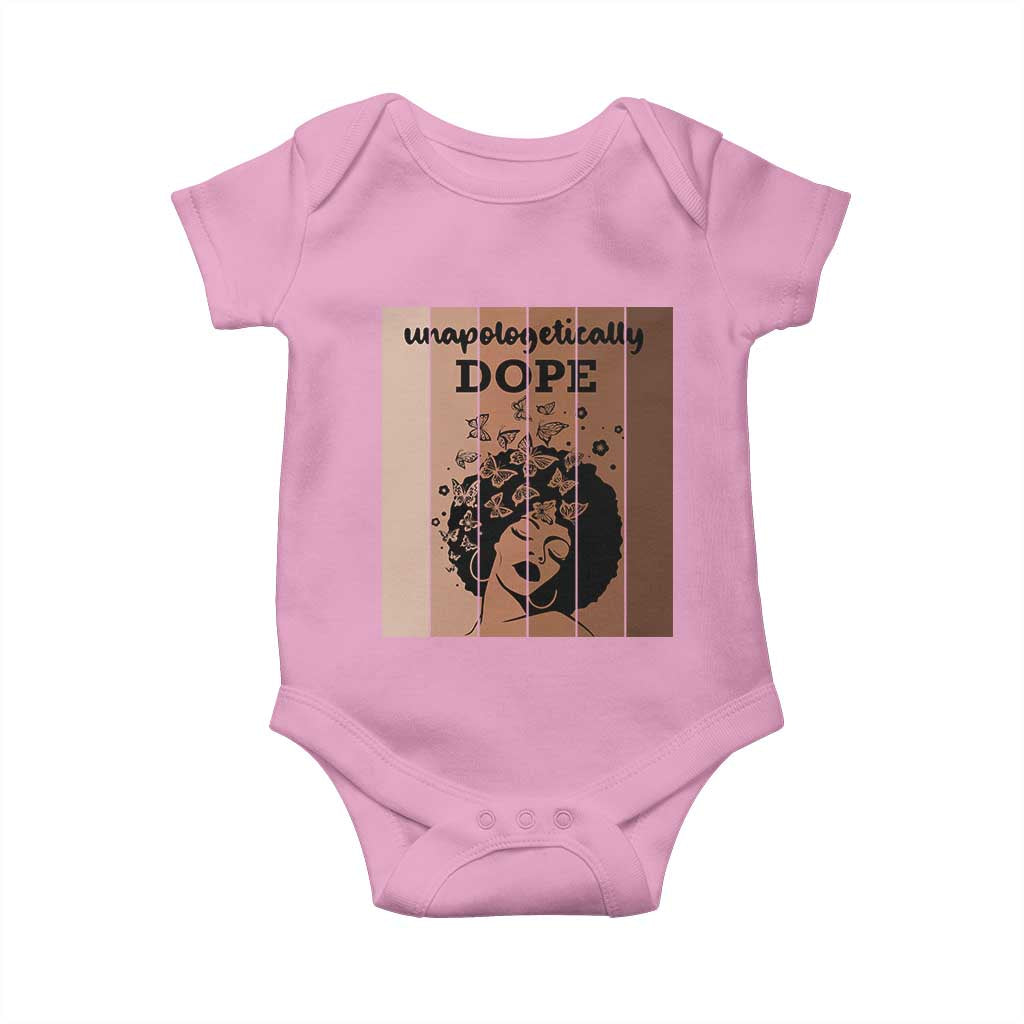 Inspirational Black Women Gift Baby Onesie Unapologetically Dope - Wonder Print Shop