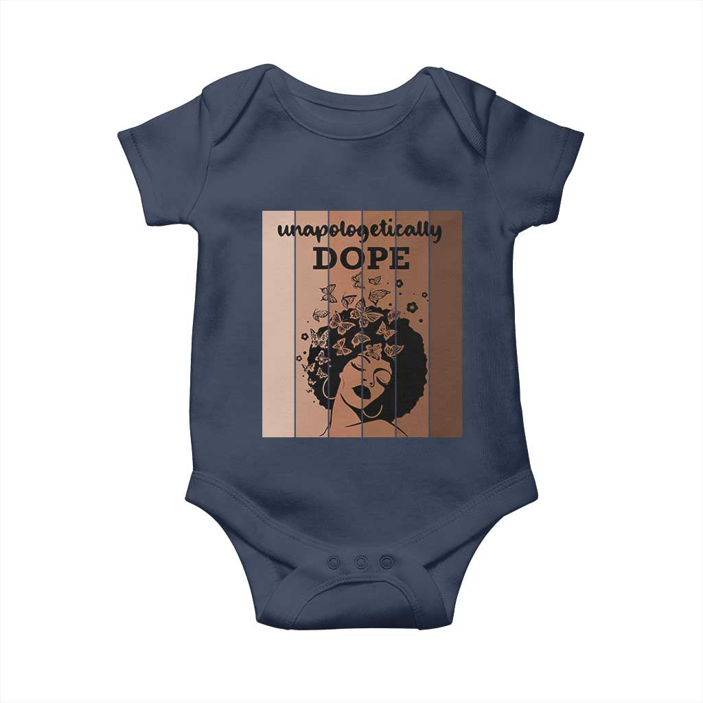 Inspirational Black Women Gift Baby Onesie Unapologetically Dope - Wonder Print Shop