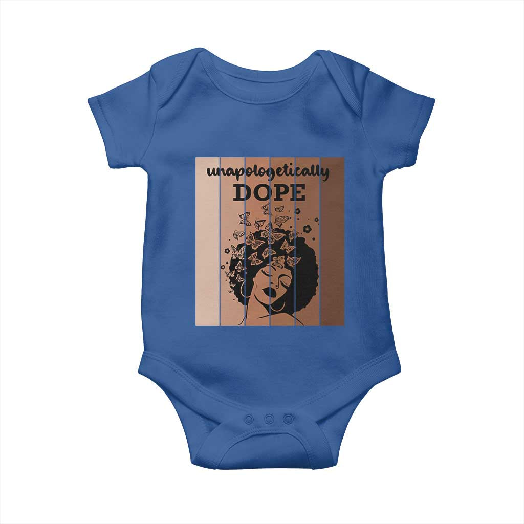 Inspirational Black Women Gift Baby Onesie Unapologetically Dope - Wonder Print Shop