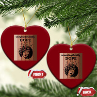 Inspirational Black Women Gift Ceramic Ornament Unapologetically Dope - Wonder Print Shop