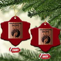 Inspirational Black Women Gift Ceramic Ornament Unapologetically Dope - Wonder Print Shop