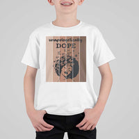 Inspirational Black Women Gift T Shirt For Kid Unapologetically Dope - Wonder Print Shop