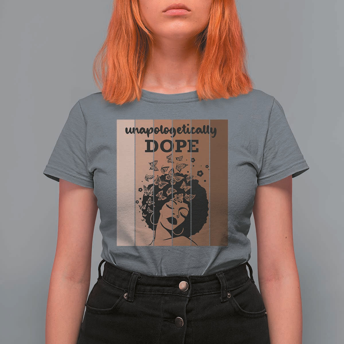 Inspirational Black Women Gift T Shirt For Women Unapologetically Dope - Wonder Print Shop