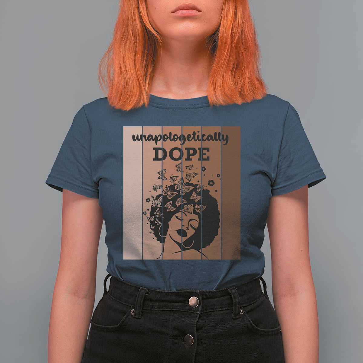 Inspirational Black Women Gift T Shirt For Women Unapologetically Dope - Wonder Print Shop
