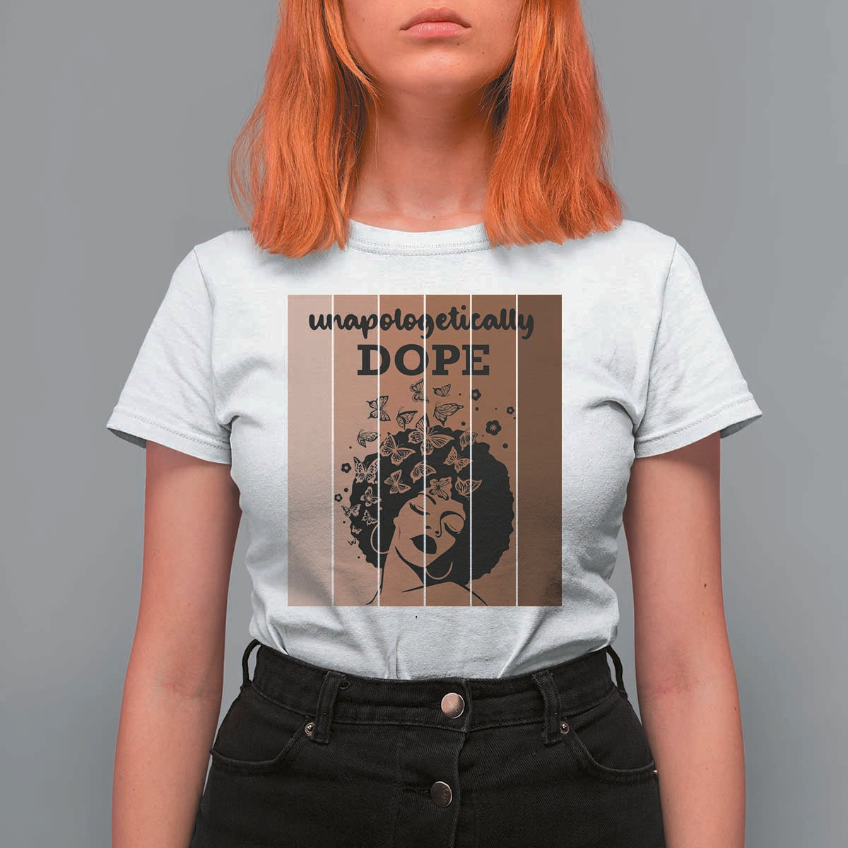 Inspirational Black Women Gift T Shirt For Women Unapologetically Dope - Wonder Print Shop