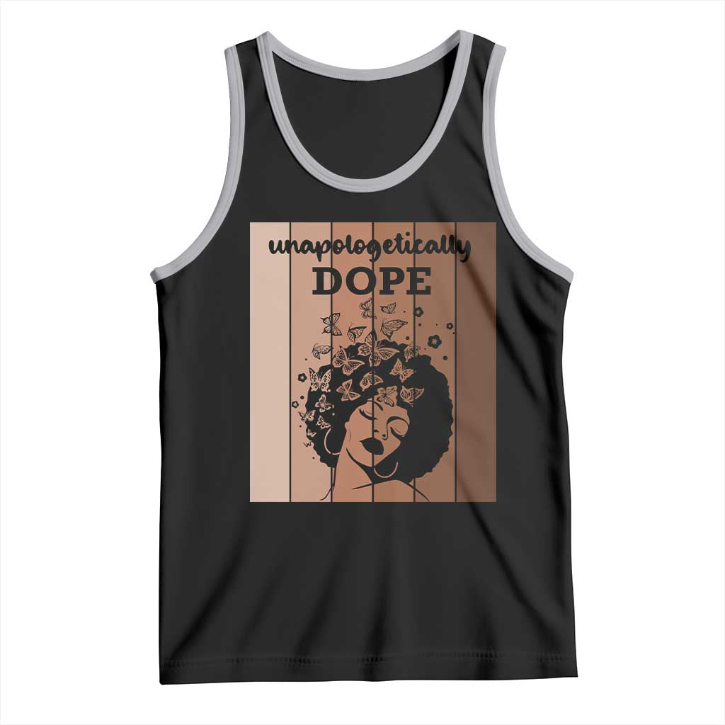 Inspirational Black Women Gift Tank Top Unapologetically Dope - Wonder Print Shop