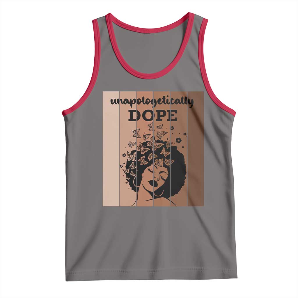 Inspirational Black Women Gift Tank Top Unapologetically Dope - Wonder Print Shop