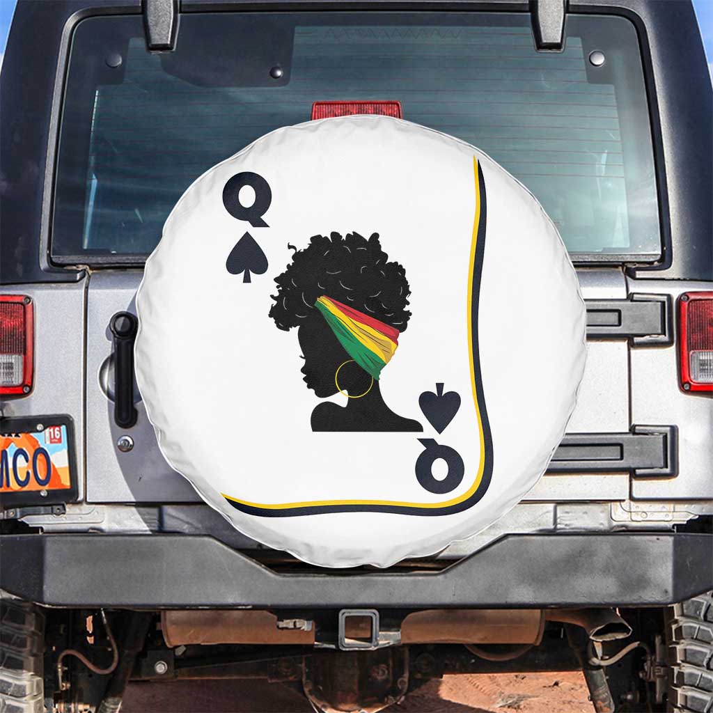 Black Woman Gift Spare Tire Cover Melanin Queen Card - Wonder Print Shop