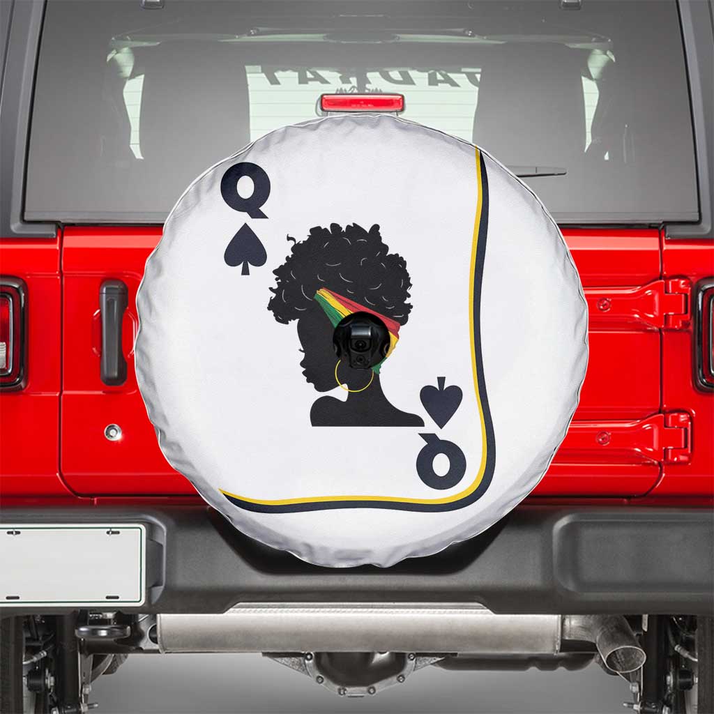 Black Woman Gift Spare Tire Cover Melanin Queen Card - Wonder Print Shop