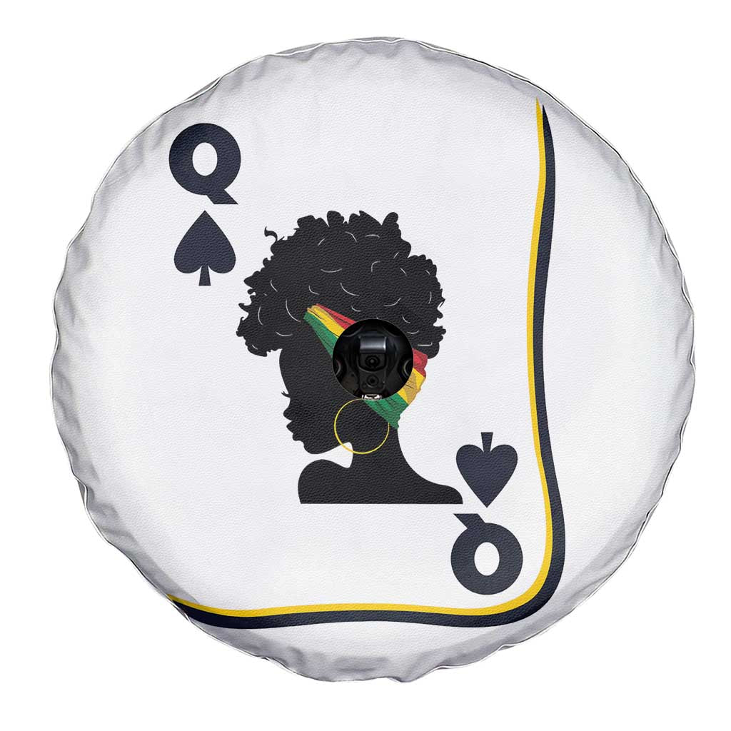 Black Woman Gift Spare Tire Cover Melanin Queen Card - Wonder Print Shop