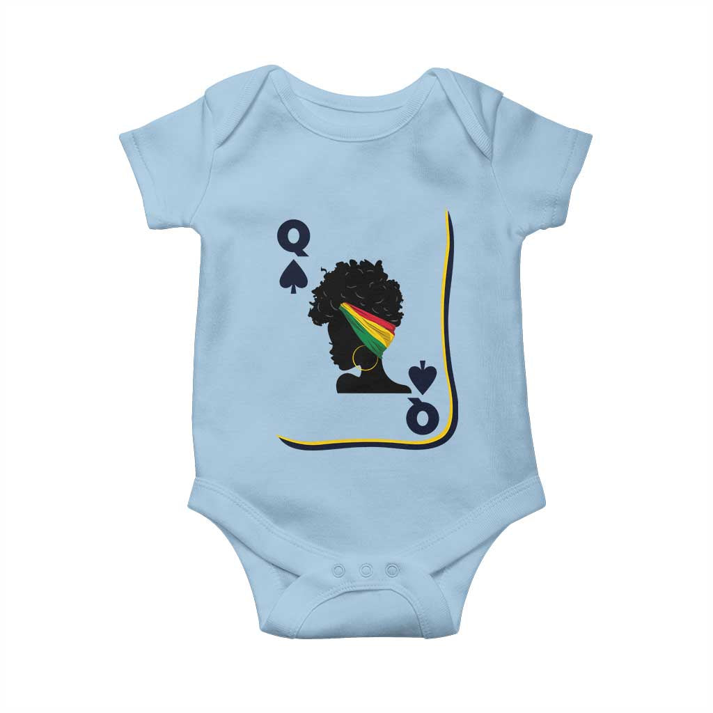 Black Woman Gift Baby Onesie Melanin Queen Card - Wonder Print Shop