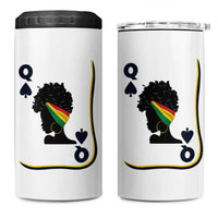 Black Woman Gift 4 in 1 Can Cooler Tumbler Melanin Queen Card - Wonder Print Shop