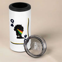 Black Woman Gift 4 in 1 Can Cooler Tumbler Melanin Queen Card - Wonder Print Shop