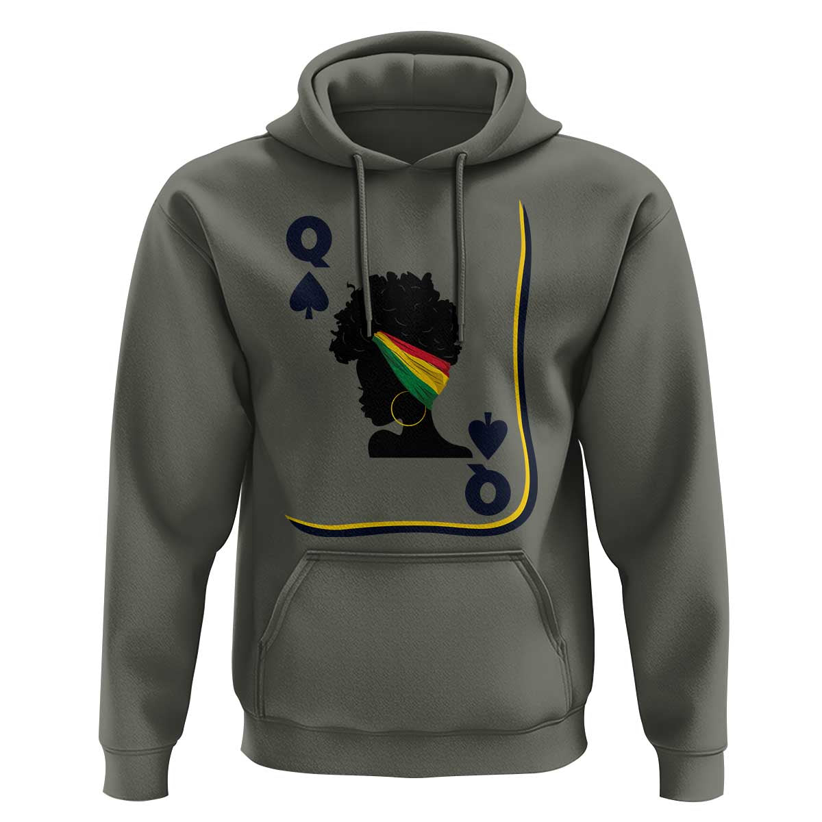 Black Woman Gift Hoodie Melanin Queen Card - Wonder Print Shop