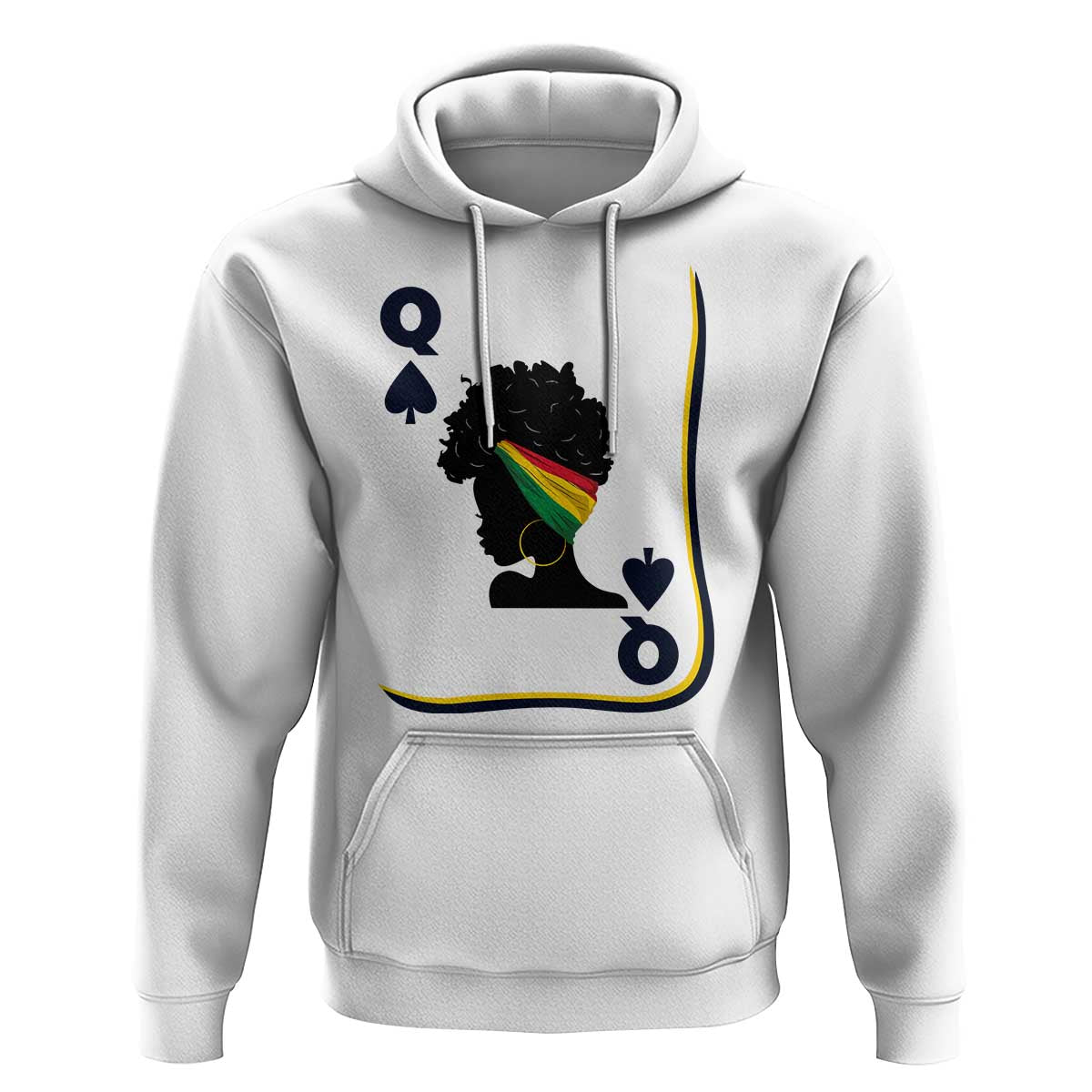 Black Woman Gift Hoodie Melanin Queen Card - Wonder Print Shop