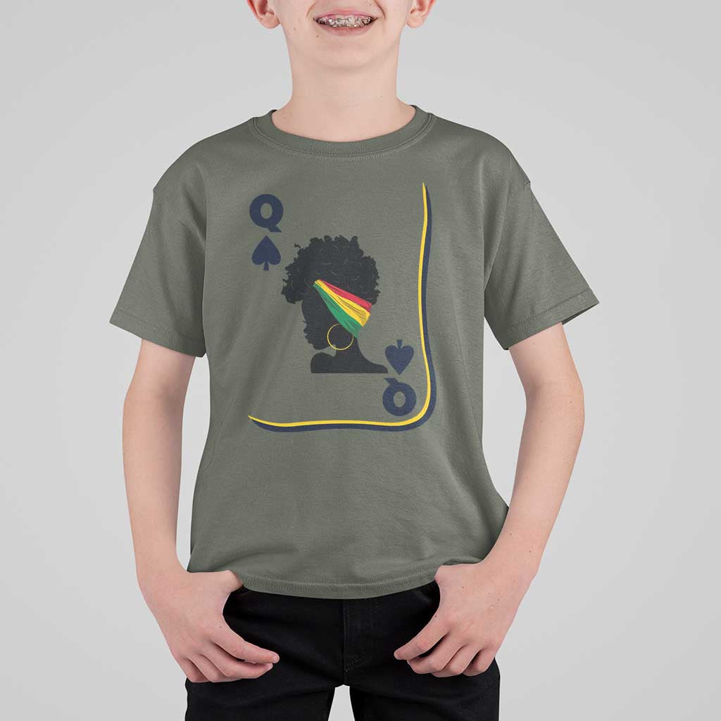 Black Woman Gift T Shirt For Kid Melanin Queen Card - Wonder Print Shop