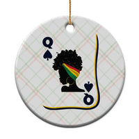 Black Woman Gift Ceramic Ornament Melanin Queen Card - Wonder Print Shop