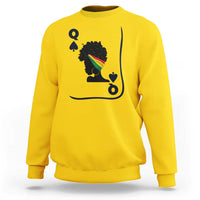 Black Woman Gift Sweatshirt Melanin Queen Card - Wonder Print Shop