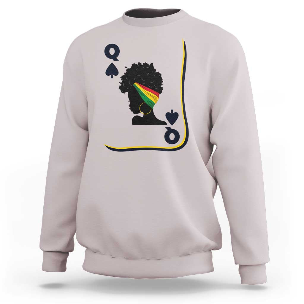 Black Woman Gift Sweatshirt Melanin Queen Card - Wonder Print Shop