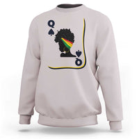 Black Woman Gift Sweatshirt Melanin Queen Card - Wonder Print Shop