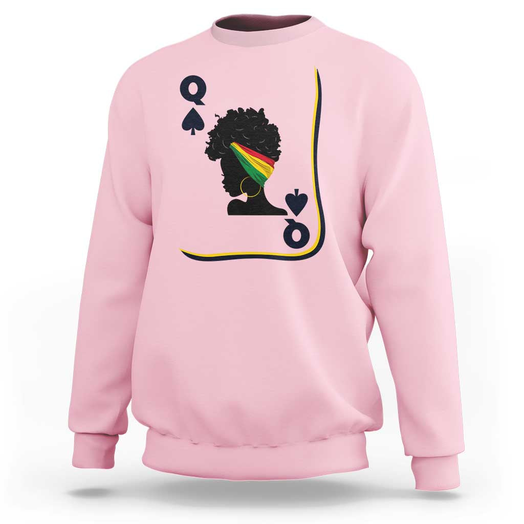 Black Woman Gift Sweatshirt Melanin Queen Card - Wonder Print Shop