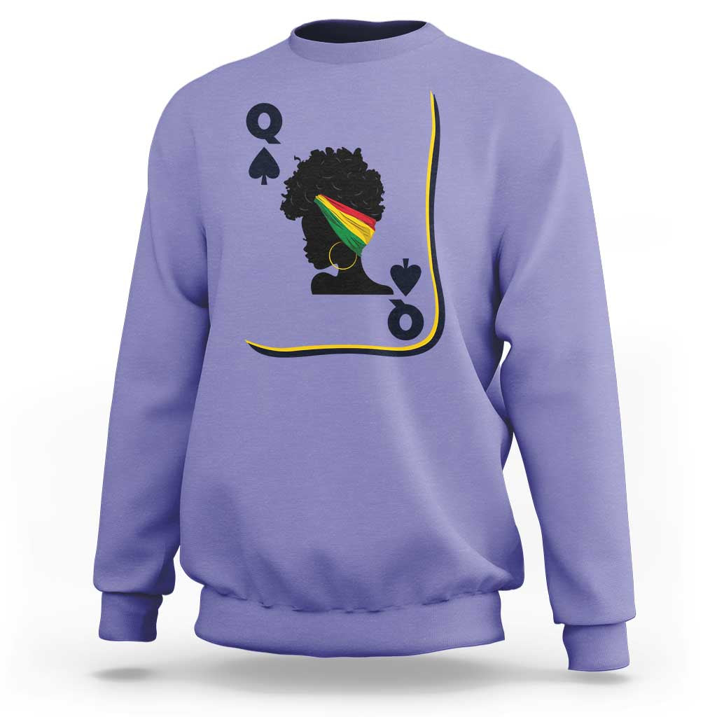 Black Woman Gift Sweatshirt Melanin Queen Card - Wonder Print Shop