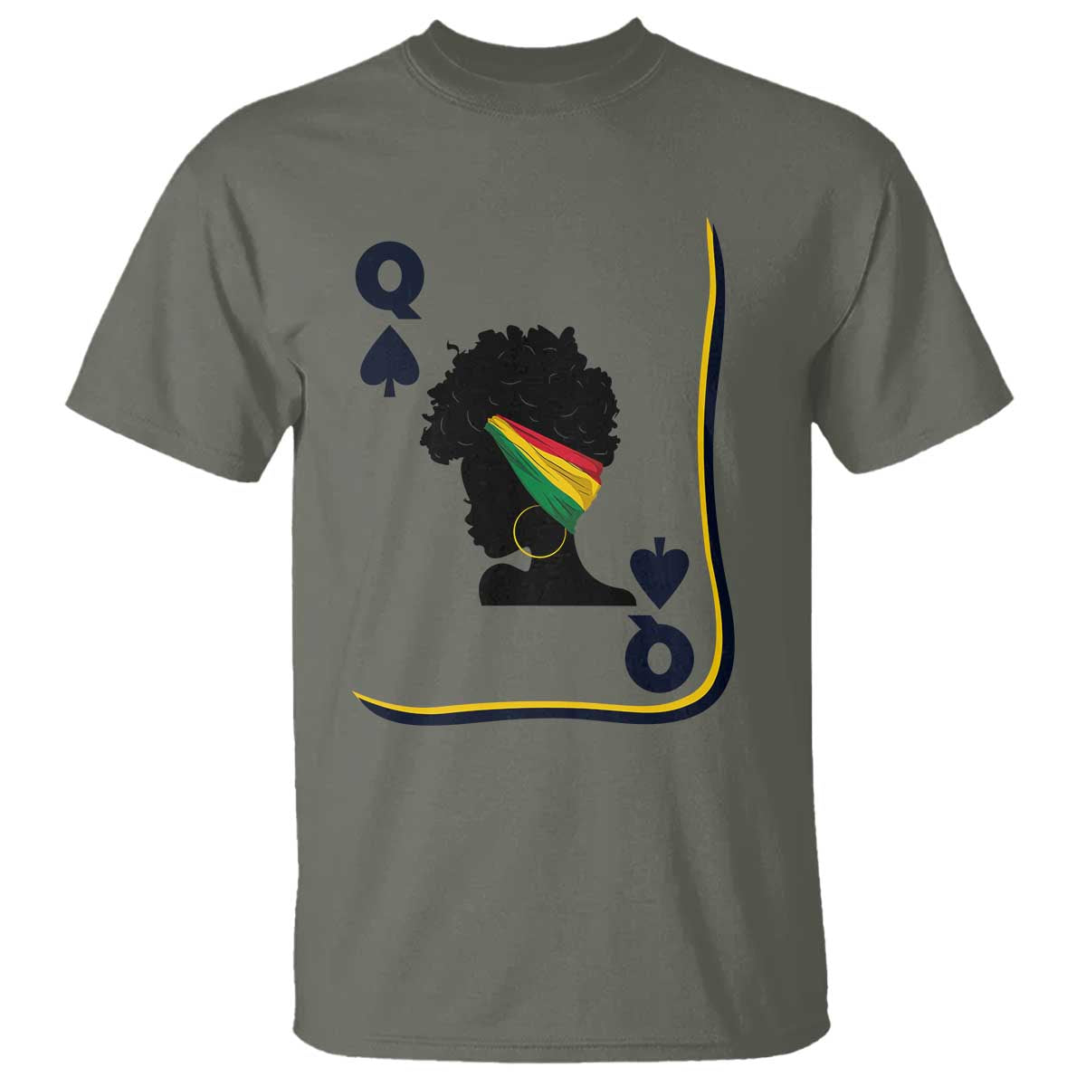 Black Woman Gift T Shirt Melanin Queen Card - Wonder Print Shop
