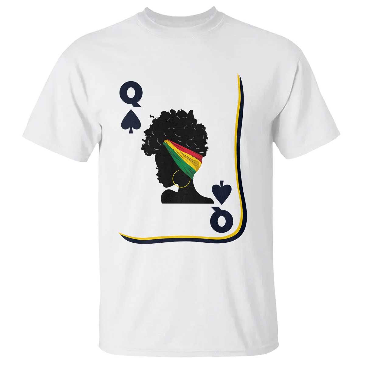 Black Woman Gift T Shirt Melanin Queen Card - Wonder Print Shop