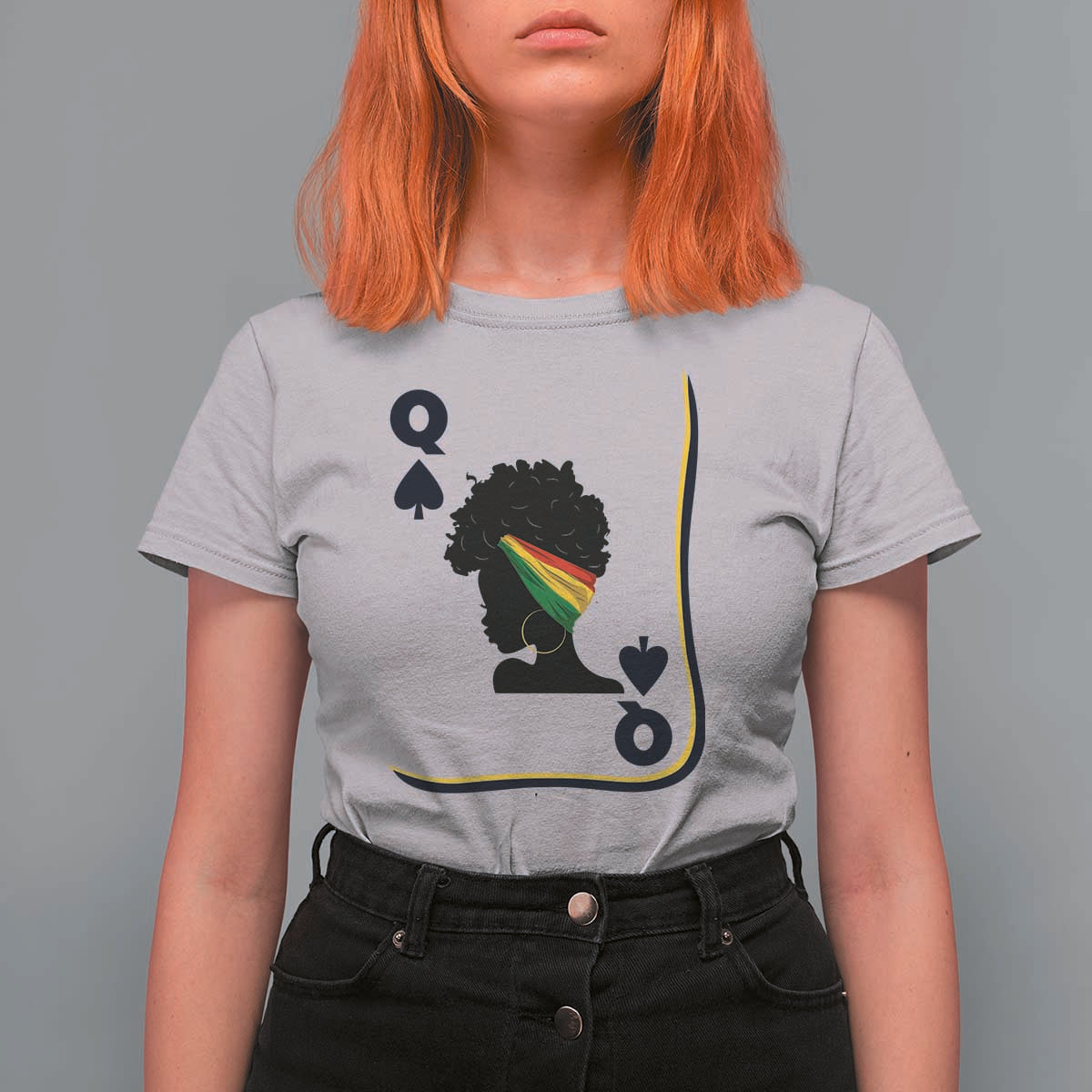 Black Woman Gift T Shirt For Women Melanin Queen Card - Wonder Print Shop