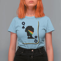 Black Woman Gift T Shirt For Women Melanin Queen Card - Wonder Print Shop