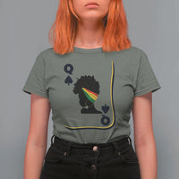 Black Woman Gift T Shirt For Women Melanin Queen Card - Wonder Print Shop