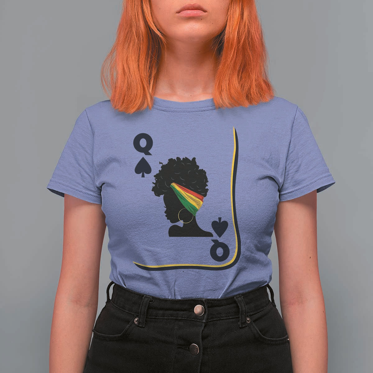 Black Woman Gift T Shirt For Women Melanin Queen Card - Wonder Print Shop