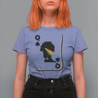 Black Woman Gift T Shirt For Women Melanin Queen Card - Wonder Print Shop
