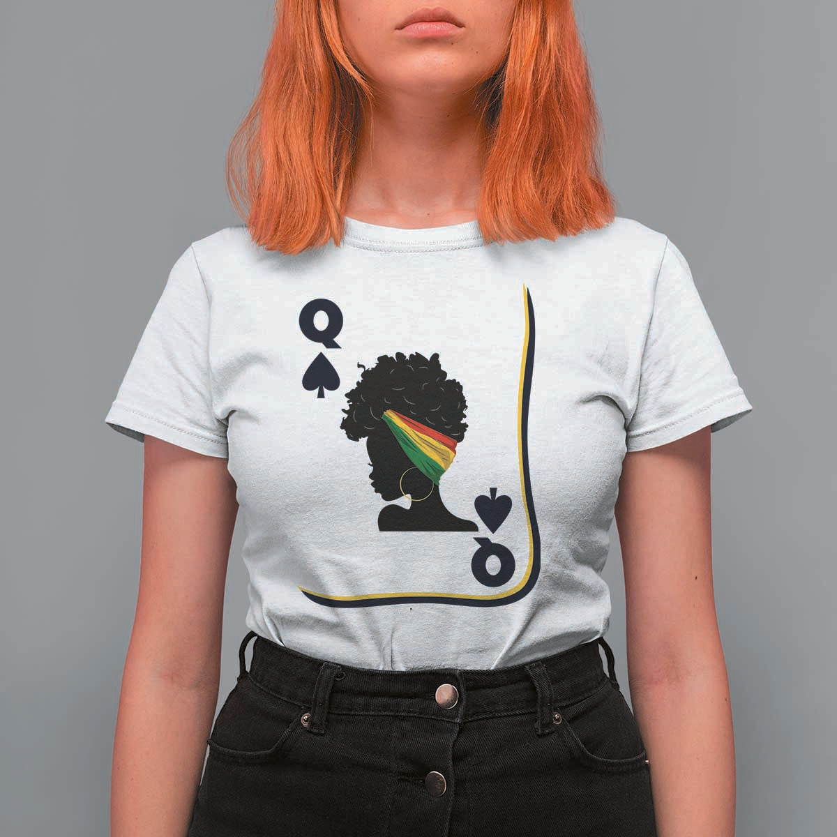 Black Woman Gift T Shirt For Women Melanin Queen Card - Wonder Print Shop