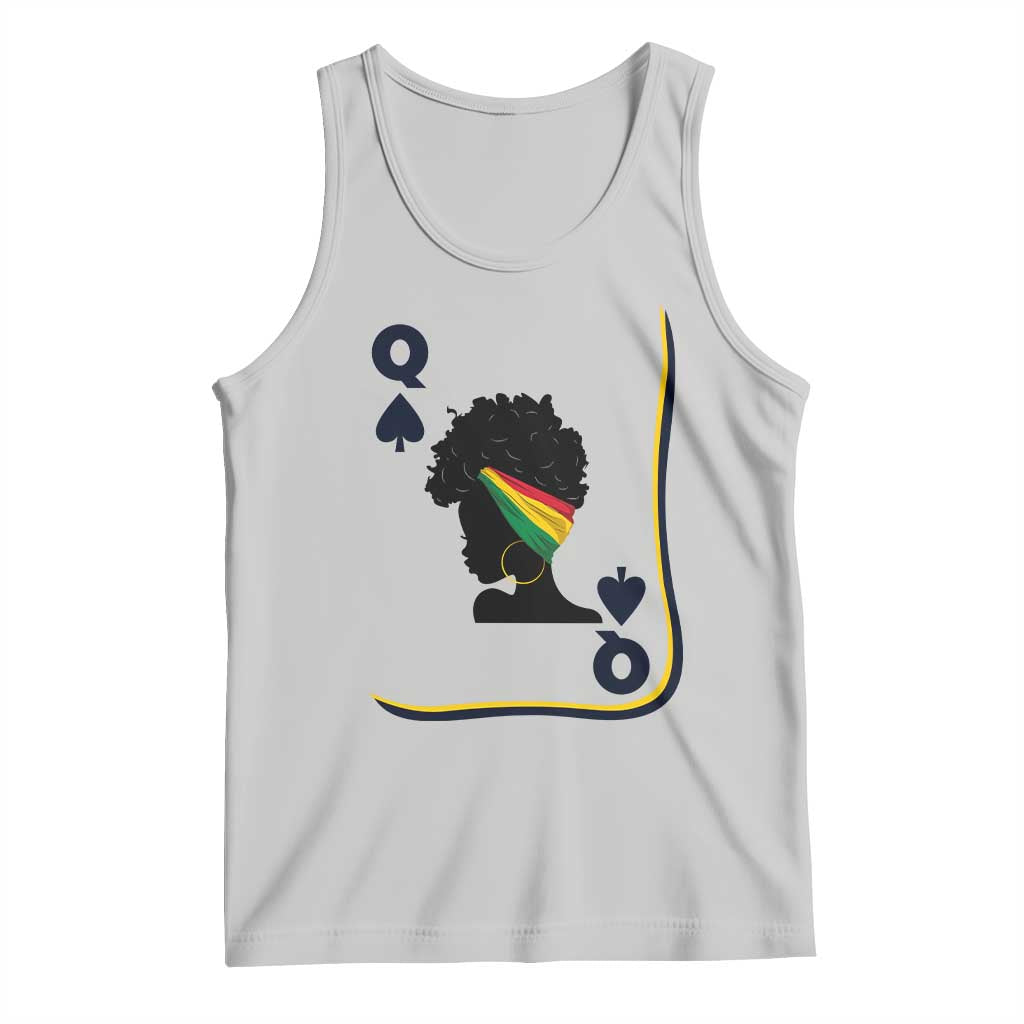 Black Woman Gift Tank Top Melanin Queen Card - Wonder Print Shop