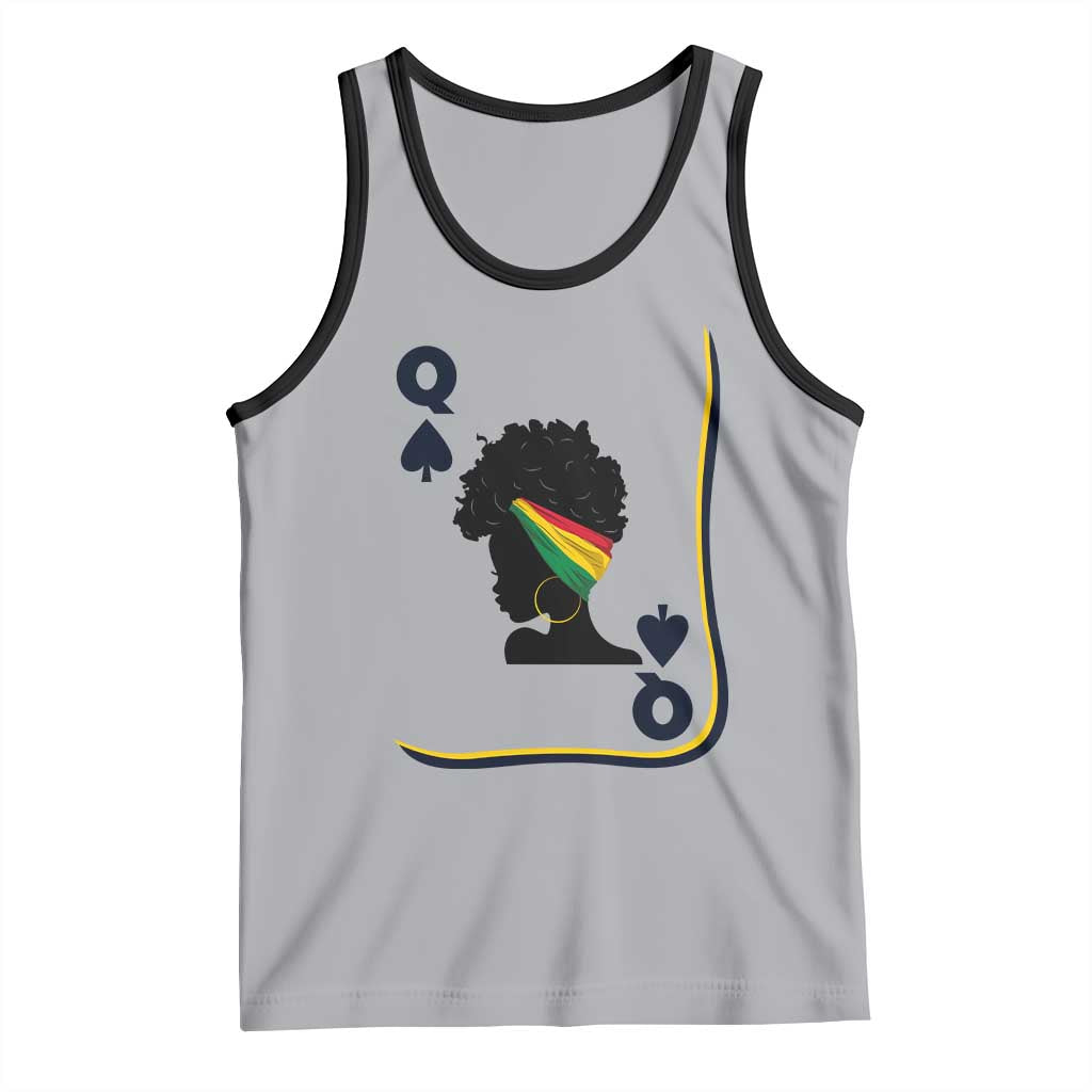 Black Woman Gift Tank Top Melanin Queen Card - Wonder Print Shop