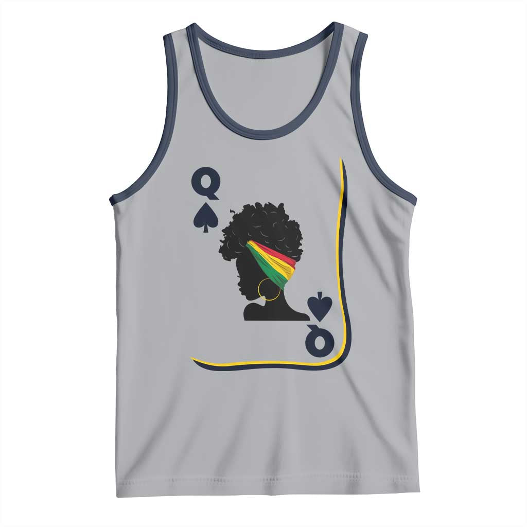 Black Woman Gift Tank Top Melanin Queen Card - Wonder Print Shop