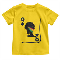 Black Woman Gift Toddler T Shirt Melanin Queen Card - Wonder Print Shop