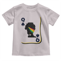 Black Woman Gift Toddler T Shirt Melanin Queen Card - Wonder Print Shop
