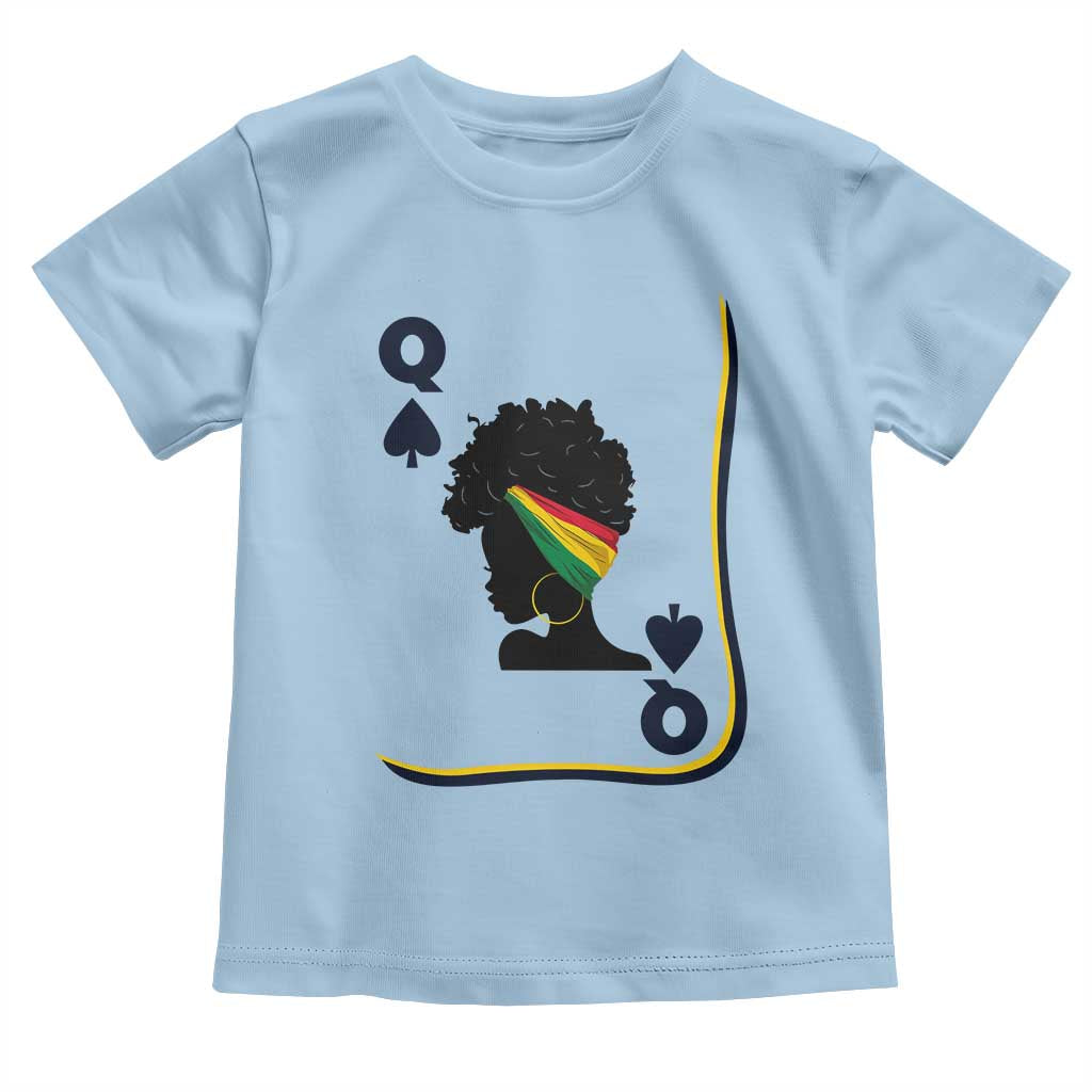 Black Woman Gift Toddler T Shirt Melanin Queen Card - Wonder Print Shop