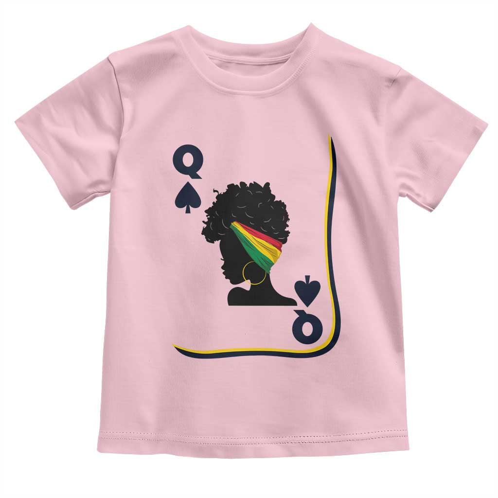 Black Woman Gift Toddler T Shirt Melanin Queen Card - Wonder Print Shop