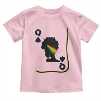 Black Woman Gift Toddler T Shirt Melanin Queen Card - Wonder Print Shop