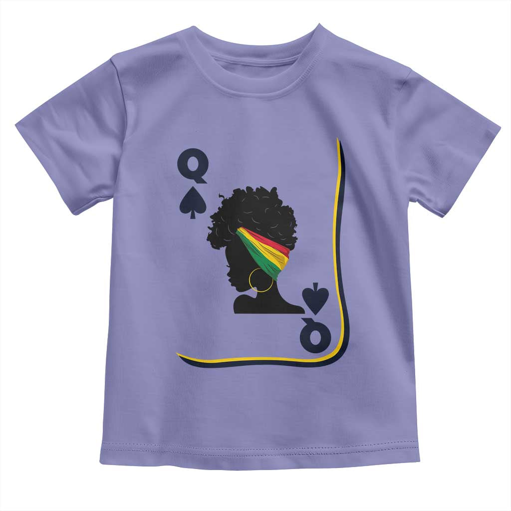 Black Woman Gift Toddler T Shirt Melanin Queen Card - Wonder Print Shop