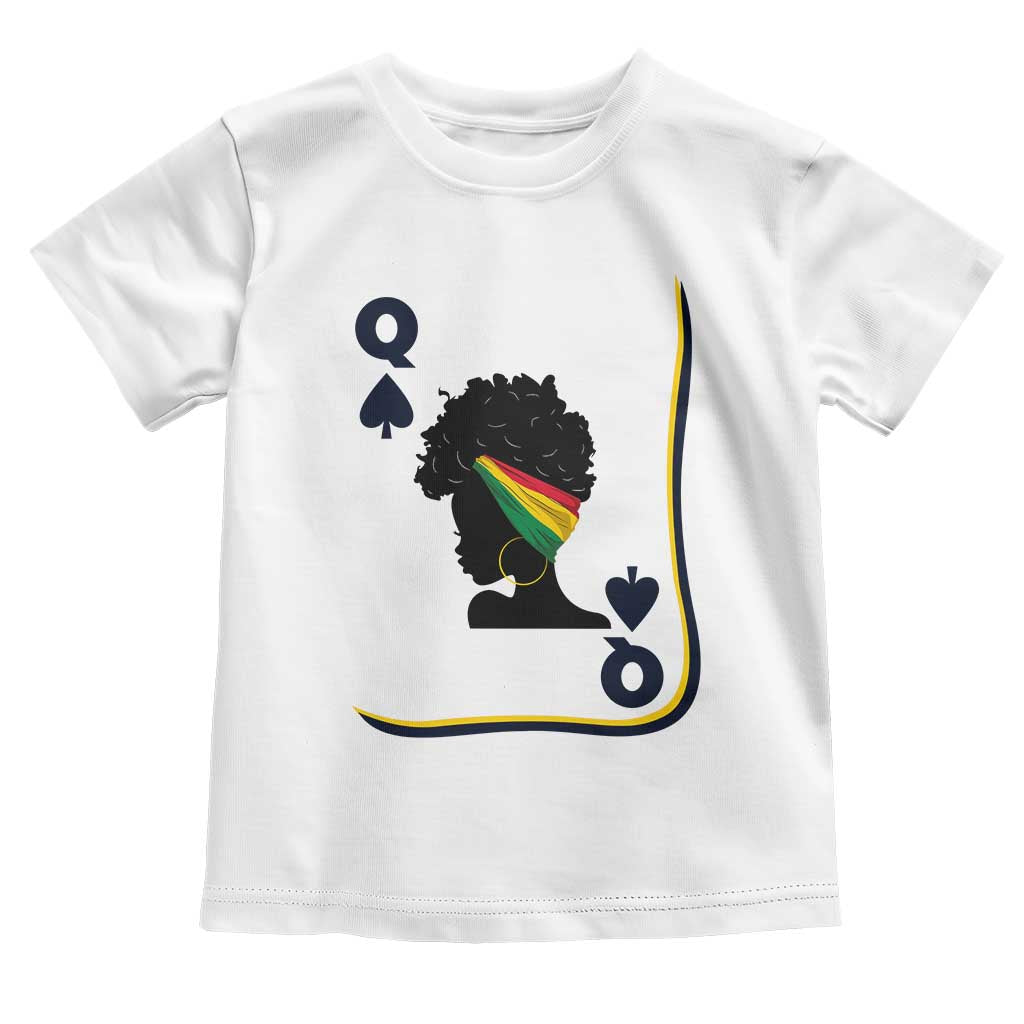 Black Woman Gift Toddler T Shirt Melanin Queen Card - Wonder Print Shop
