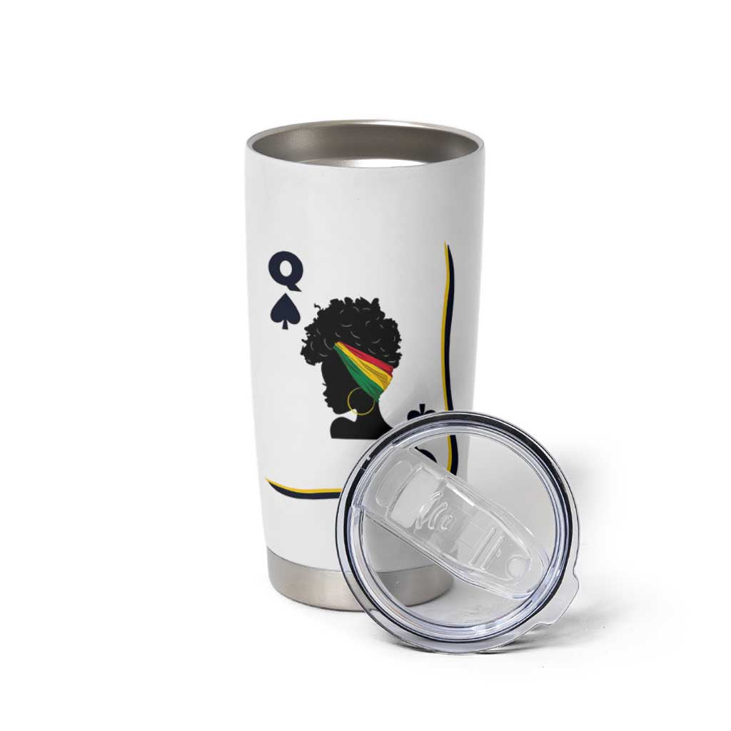 Black Woman Gift Tumbler Cup Melanin Queen Card - Wonder Print Shop